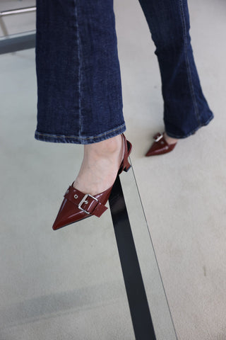 strap slingback heel