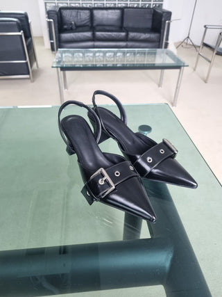 strap slingback heel