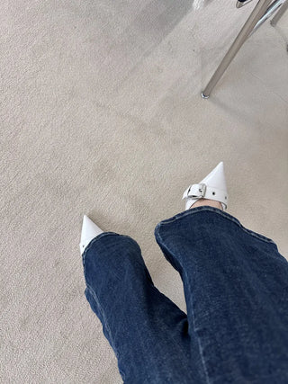 strap slingback heel