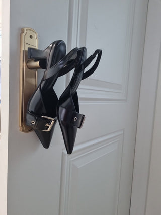 strap slingback heel