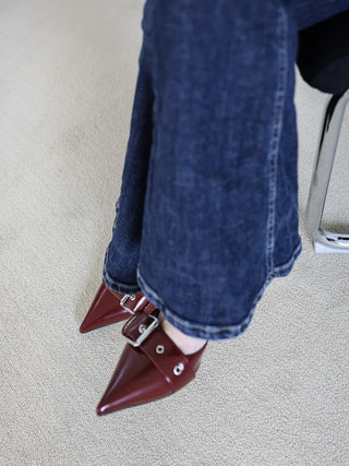 strap slingback heel