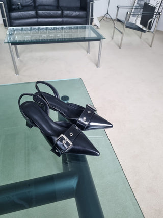 strap slingback heel