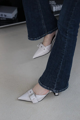 strap slingback heel