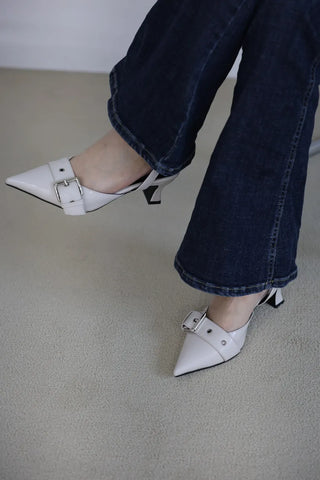 strap slingback heel