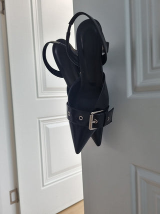 strap slingback heel