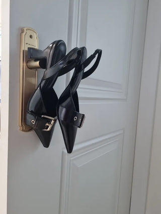 strap slingback heel