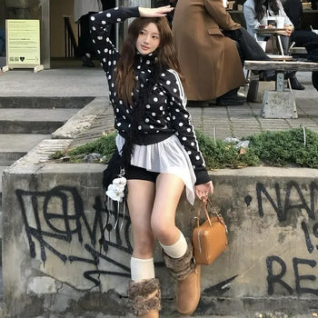 buckle fur boots