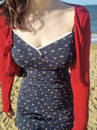 bustier cardigan set