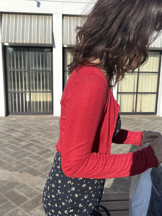 bustier cardigan set