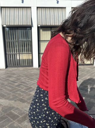 bustier cardigan set