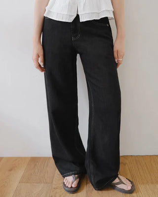 Slow & Susie Flow Fit Stain-Resistant Raw Denim Pants