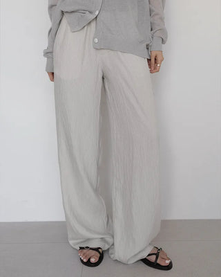 [2 colors] Cool Than Stripe Banding Pants