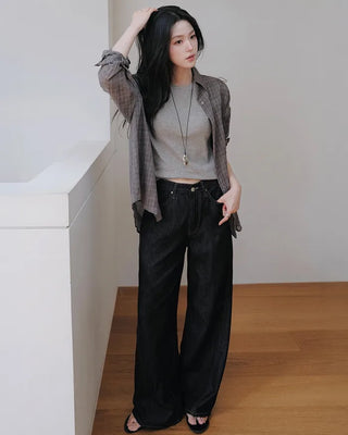 Summer Up Non-Fade Quality Low Denim Pants