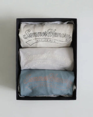 Lettering print short-sleeved T-shirt