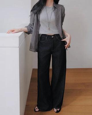 Summer Up Non-Fade Quality Low Denim Pants