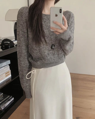 [3 colors] Long skirt