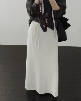 [3 colors] Long skirt