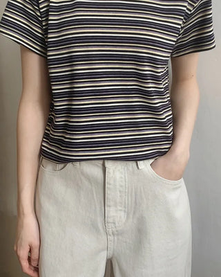 [2 colors] Washed Pigment Dyed T-shirt