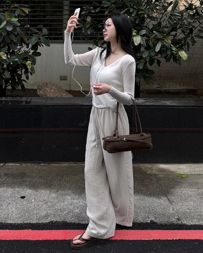 Elastic waist pants