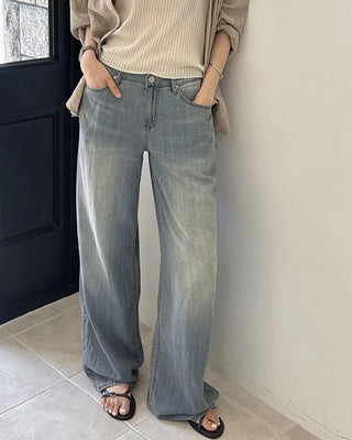 [Length selectable] Slow & Susie Chemistry Summer Wide Denim Pants