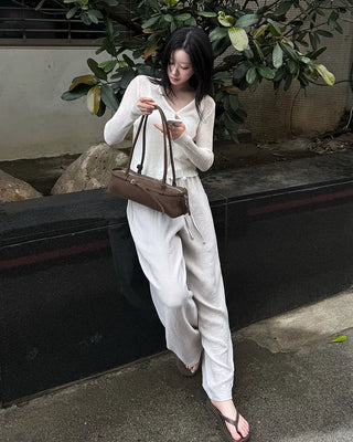 Elastic waist pants