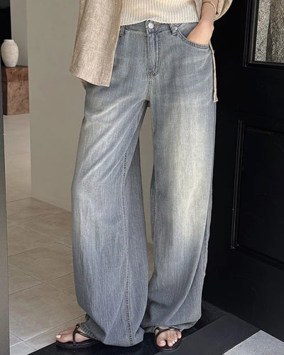 [Length selectable] Slow & Susie Chemistry Summer Wide Denim Pants