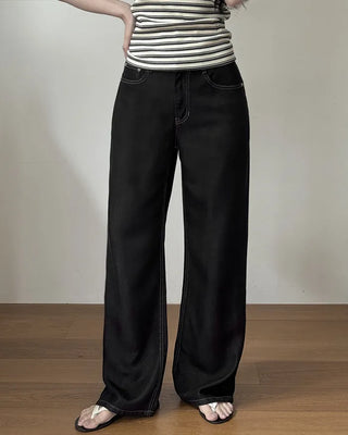 Slow & Susie Flow Fit Stain-Resistant Raw Denim Pants