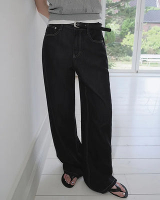Slow & Susie Flow Fit Stain-Resistant Raw Denim Pants