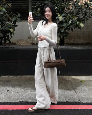 Elastic waist pants