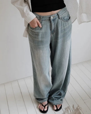 [Length selectable] Slow & Susie Chemistry Summer Wide Denim Pants