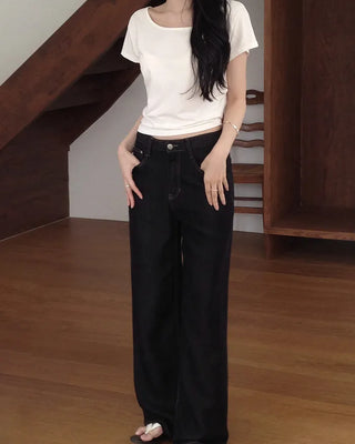 Slow & Susie Flow Fit Stain-Resistant Raw Denim Pants