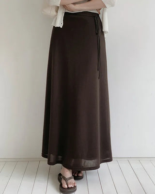[3 colors] Long skirt