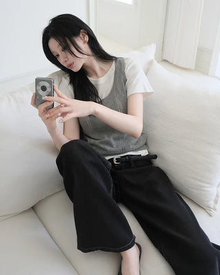 Slow & Susie Flow Fit Stain-Resistant Raw Denim Pants
