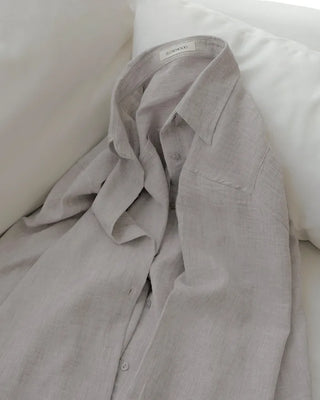 [4 colors] Organica Soft Grain Linen Shirt
