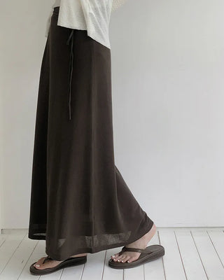 [3 colors] Long skirt