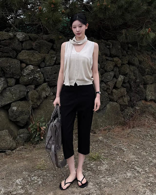 [4 colors] Modal knit vest