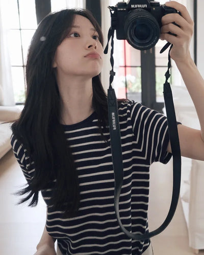 Striped Border Half Knit - 3 colors