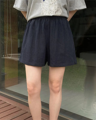 [4 colors] Linen Banding Shorts