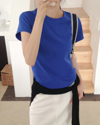 [8 colors] Premium Silket Short-Sleeve T-Shirt