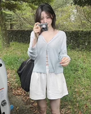 [3 colors] Elastic waist shorts