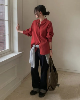 [3 colors] Twist-Shaped Big Bag