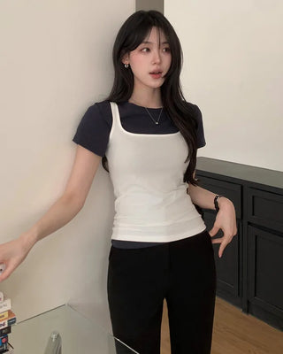 [5 colors] Wide Sleeveless