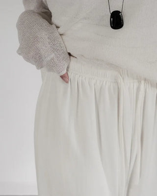[3 colors] Natural Fit Linen Banding Pants