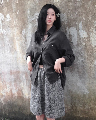 Deep Wash Tencel Linen Shirt