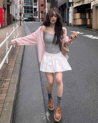 Pure tiered skirt