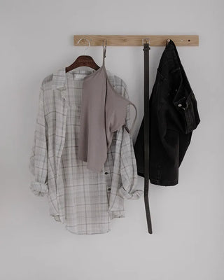 [2 colors] Check shirt