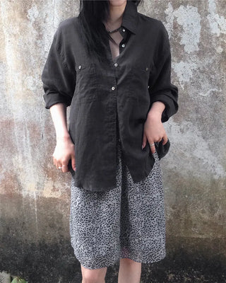 Deep Wash Tencel Linen Shirt