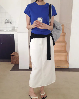 [8 colors] Premium Silket Short-Sleeve T-Shirt