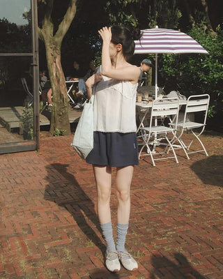 [3 colors] Elastic waist shorts