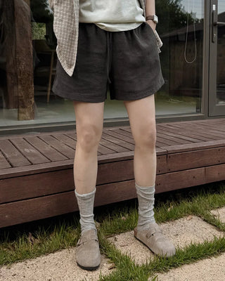 [4 colors] Linen Banding Shorts